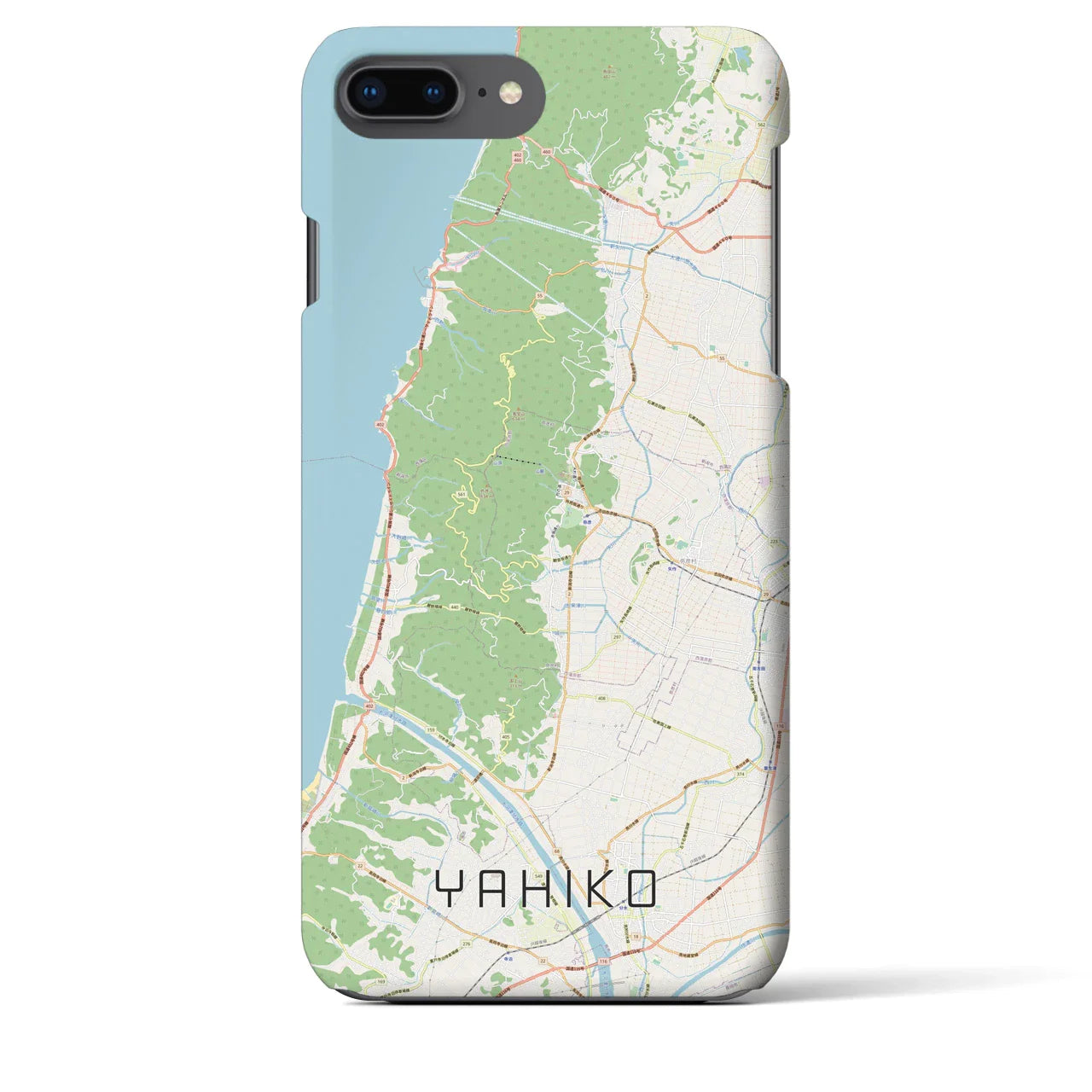 【弥彦(新潟県)】地図柄iPhoneケース(バックカバータイプ)