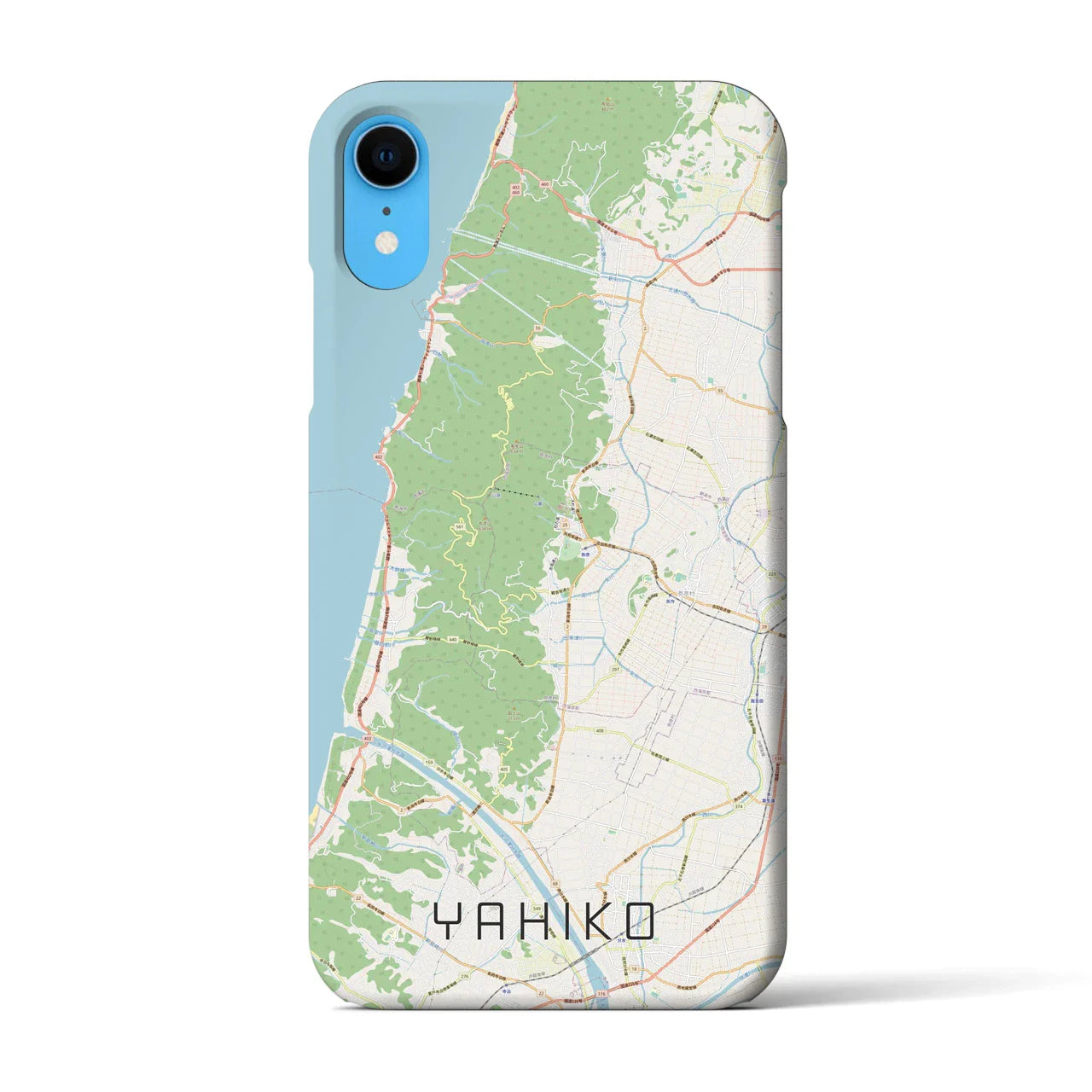 【弥彦(新潟県)】地図柄iPhoneケース(バックカバータイプ)