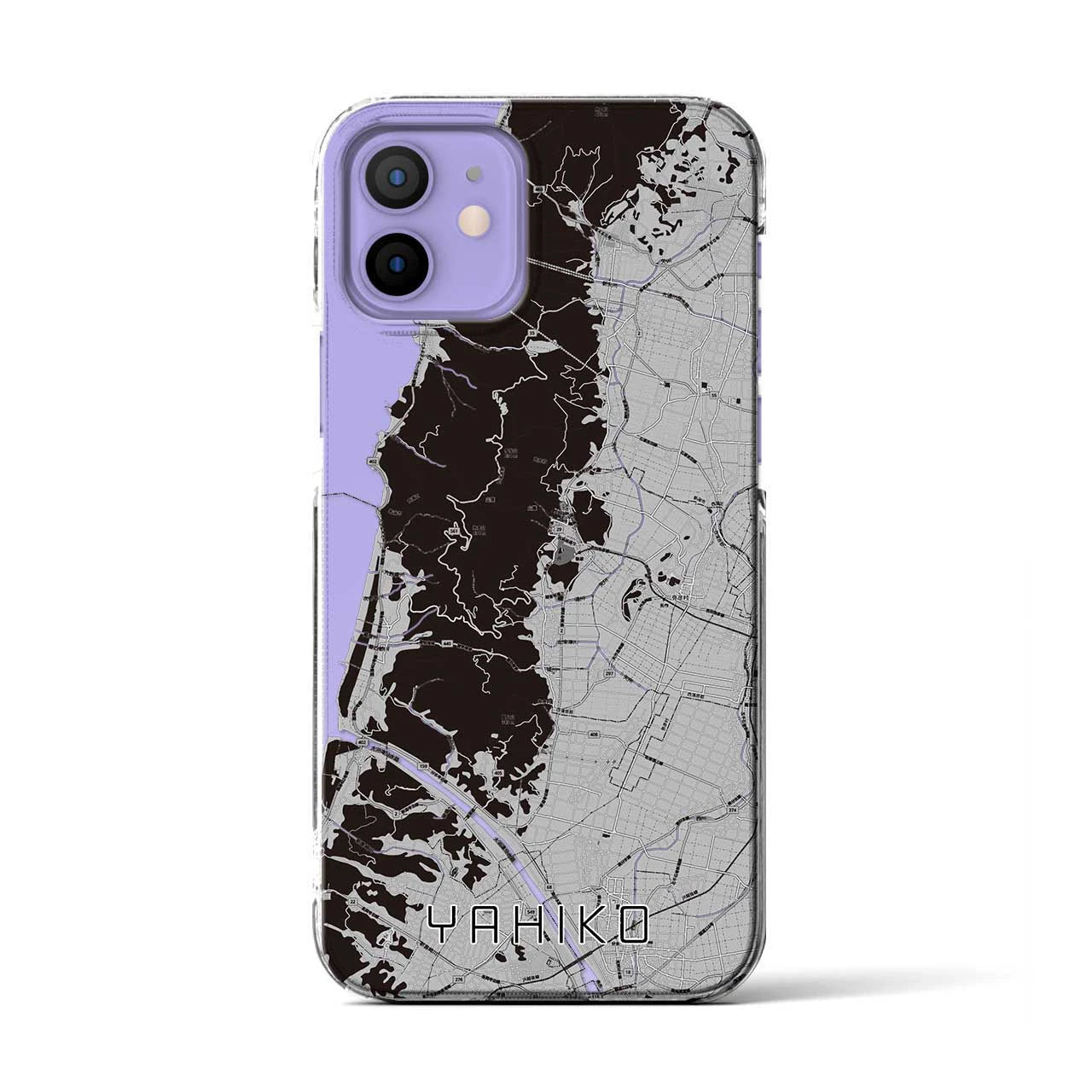 【弥彦(新潟県)】地図柄iPhoneケース(クリアタイプ)