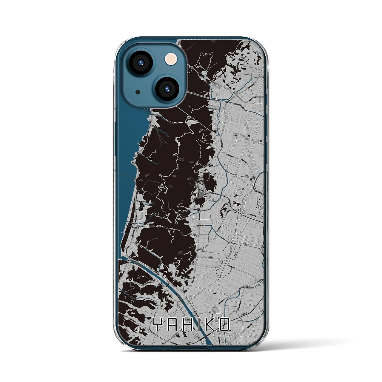 【弥彦(新潟県)】地図柄iPhoneケース(クリアタイプ)