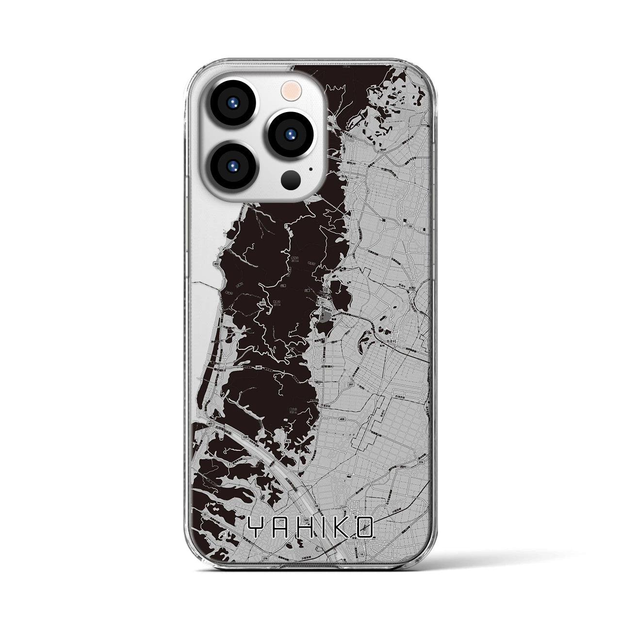 【弥彦(新潟県)】地図柄iPhoneケース(クリアタイプ)