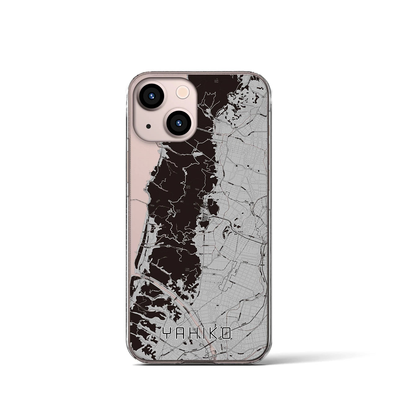 【弥彦(新潟県)】地図柄iPhoneケース(クリアタイプ)