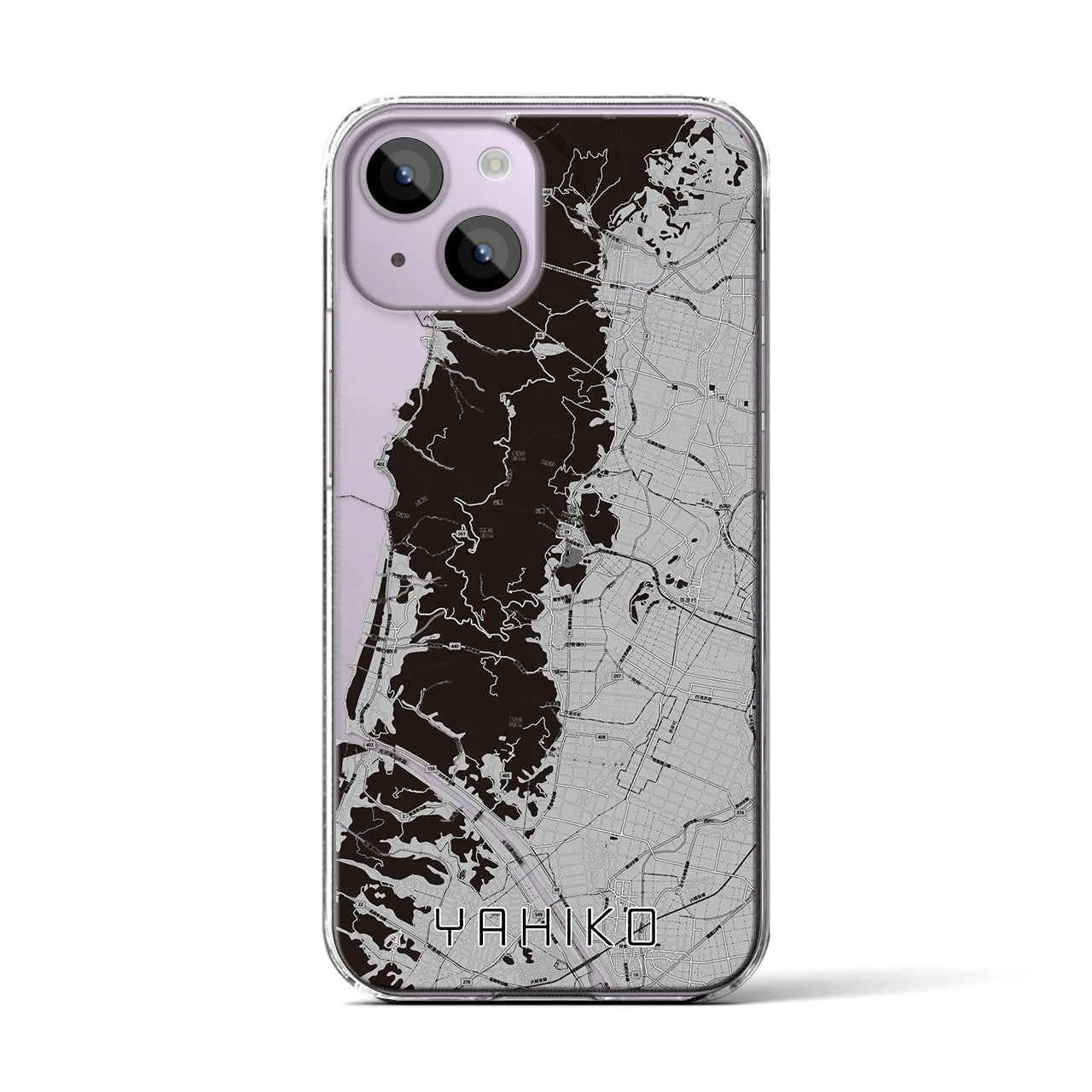 【弥彦(新潟県)】地図柄iPhoneケース(クリアタイプ)