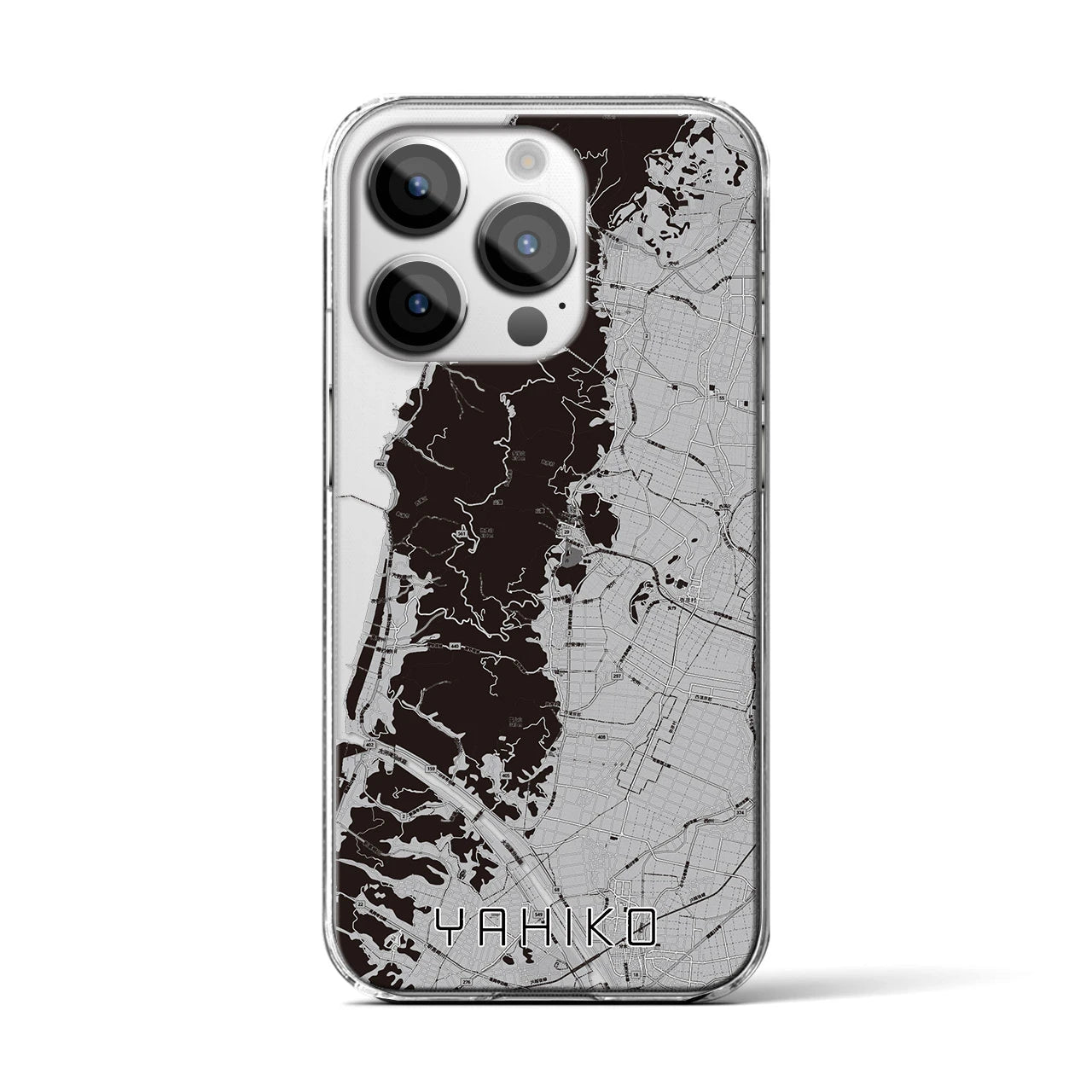 【弥彦(新潟県)】地図柄iPhoneケース(クリアタイプ)