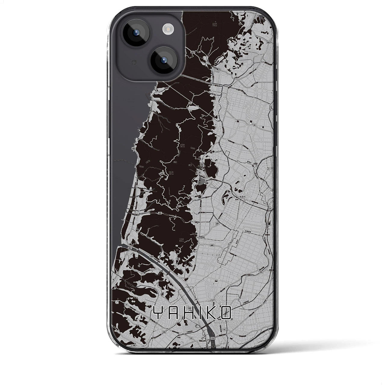 【弥彦(新潟県)】地図柄iPhoneケース(クリアタイプ)