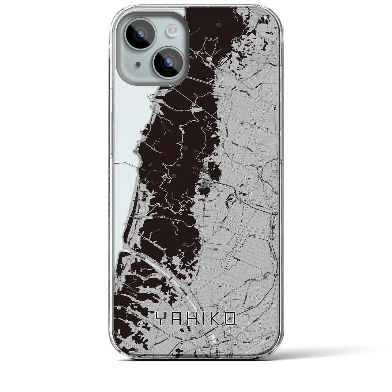 【弥彦(新潟県)】地図柄iPhoneケース(クリアタイプ)