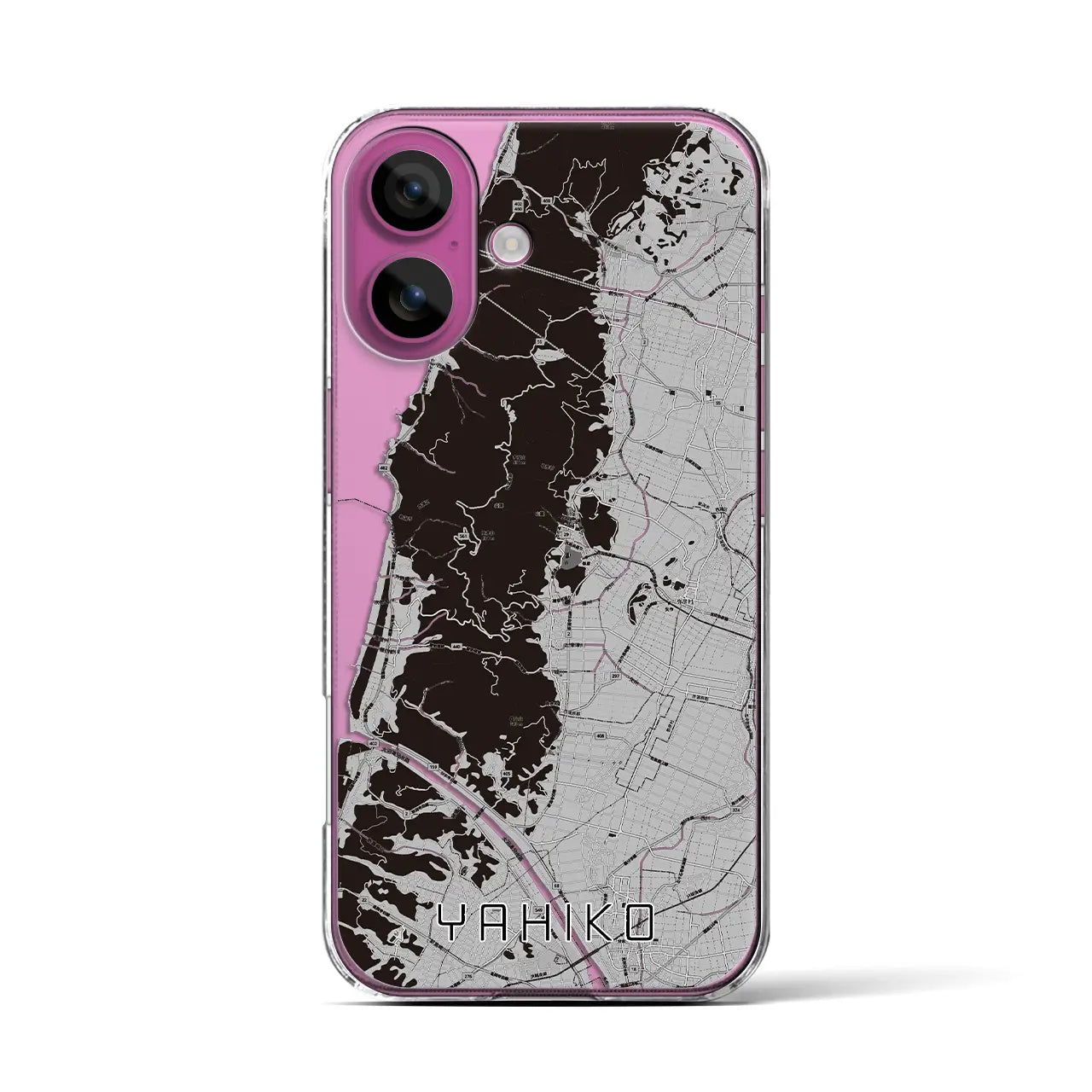 【弥彦(新潟県)】地図柄iPhoneケース(クリアタイプ)