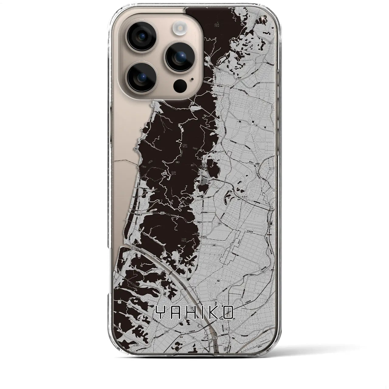 【弥彦(新潟県)】地図柄iPhoneケース(クリアタイプ)