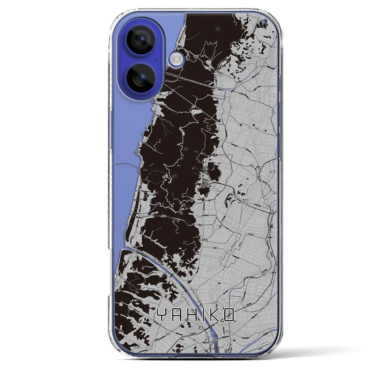 【弥彦(新潟県)】地図柄iPhoneケース(クリアタイプ)