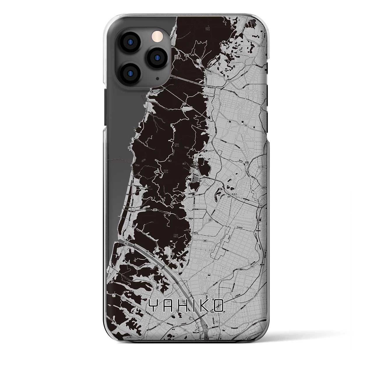 【弥彦(新潟県)】地図柄iPhoneケース(クリアタイプ)