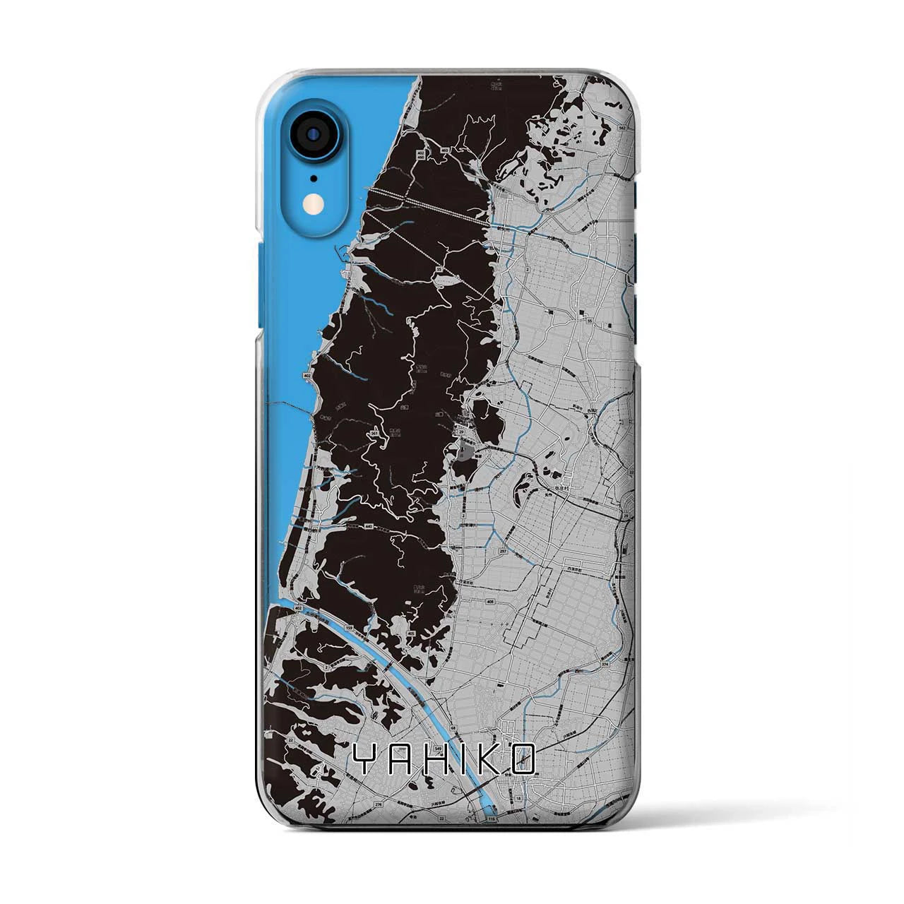 【弥彦(新潟県)】地図柄iPhoneケース(クリアタイプ)