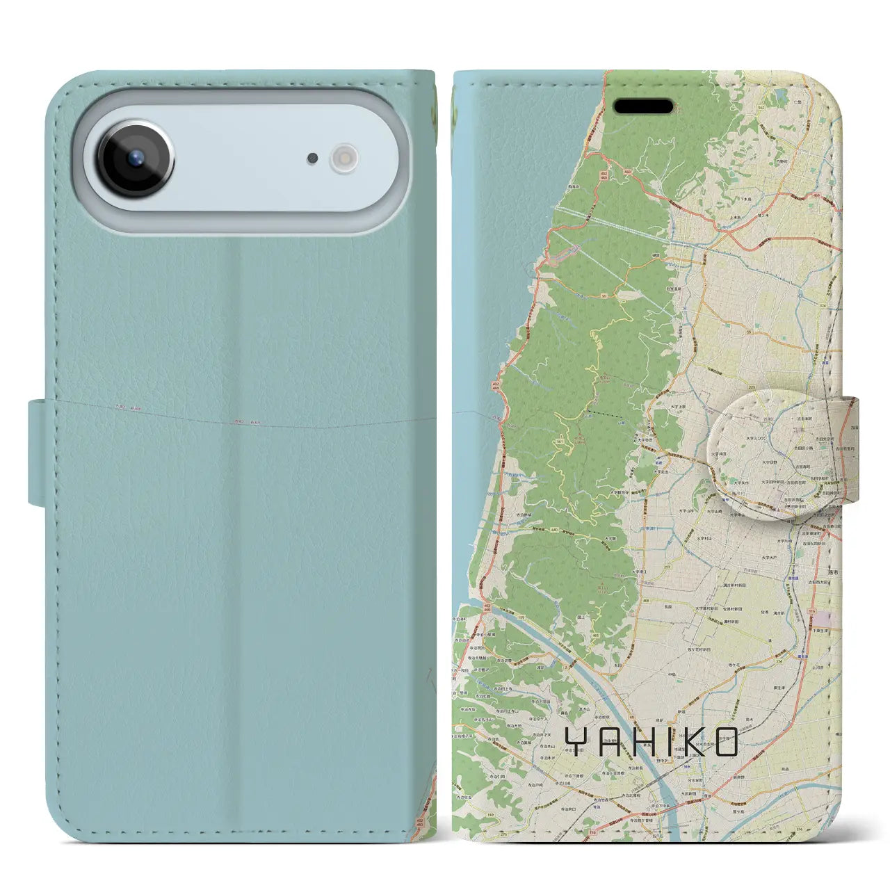 【弥彦(新潟県)】地図柄iPhoneケース(手帳タイプ)