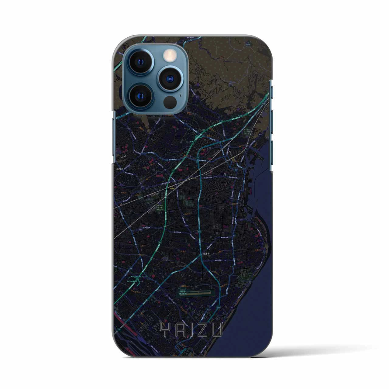 【焼津(静岡県)】地図柄iPhoneケース(バックカバータイプ)