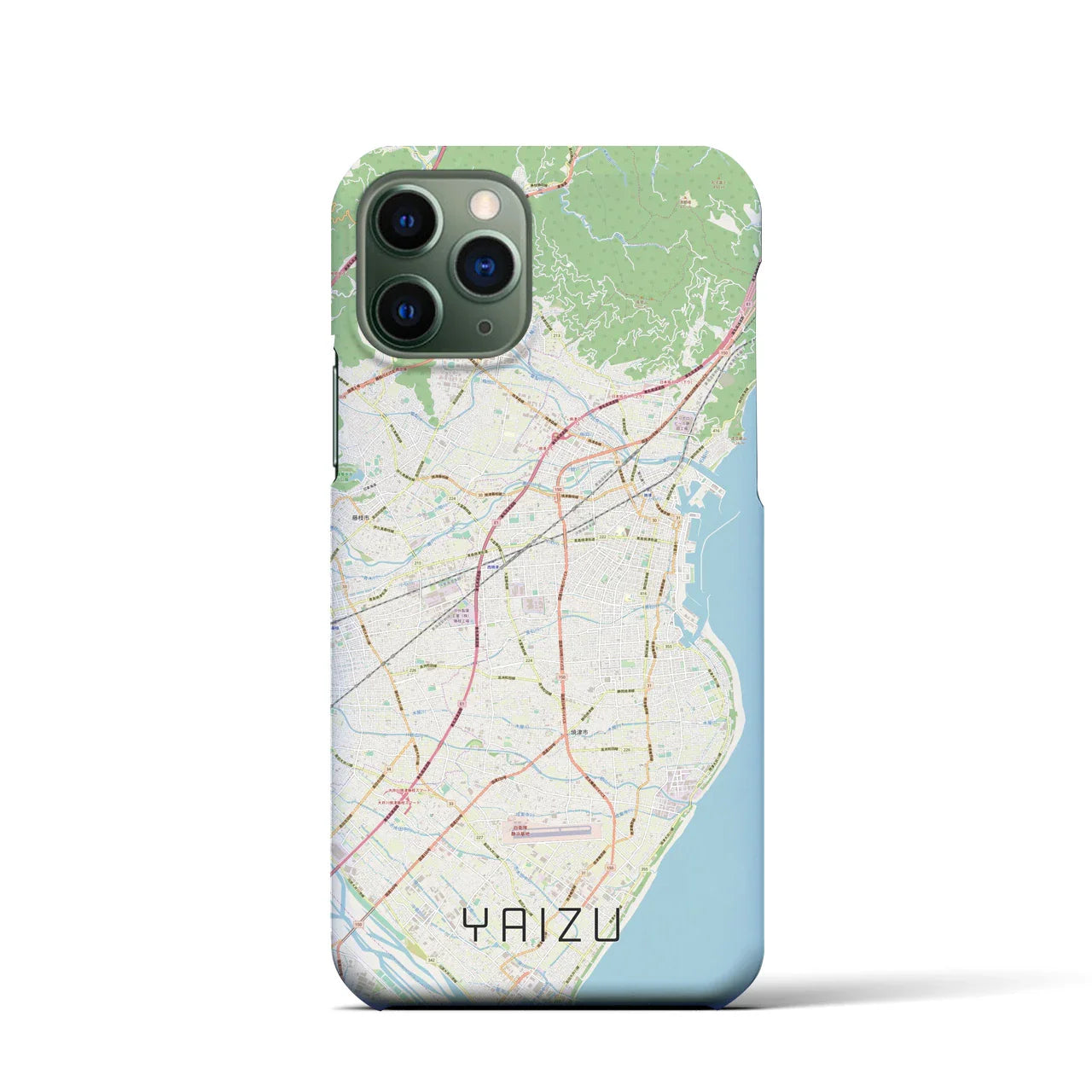 【焼津(静岡県)】地図柄iPhoneケース(バックカバータイプ)