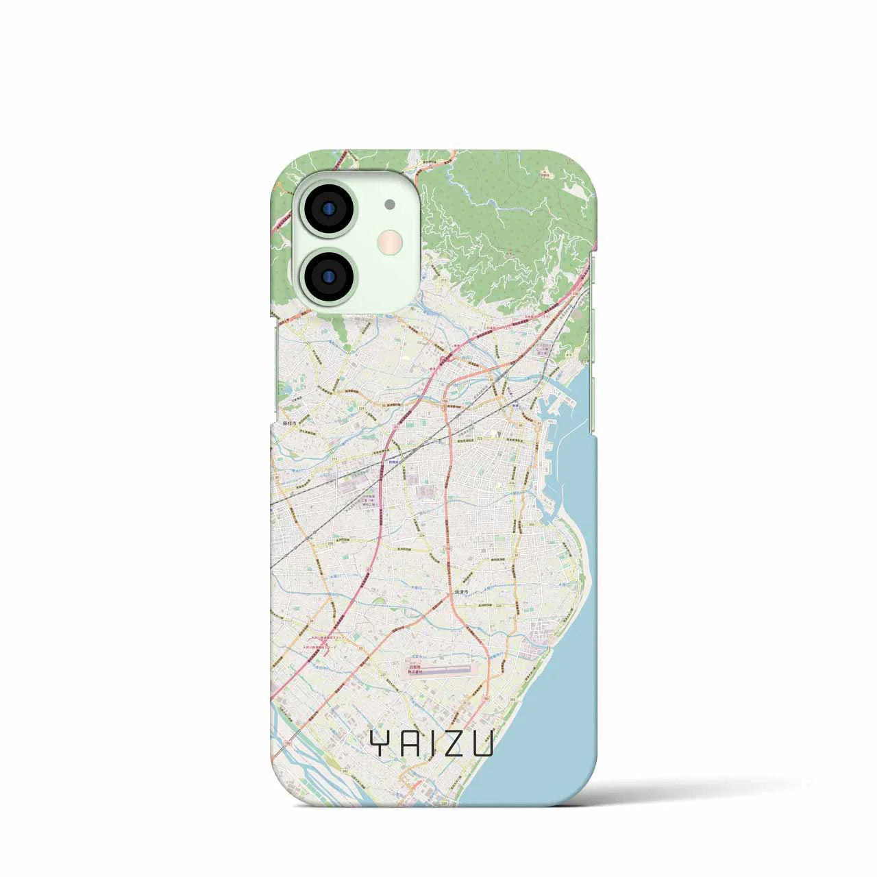 【焼津(静岡県)】地図柄iPhoneケース(バックカバータイプ)