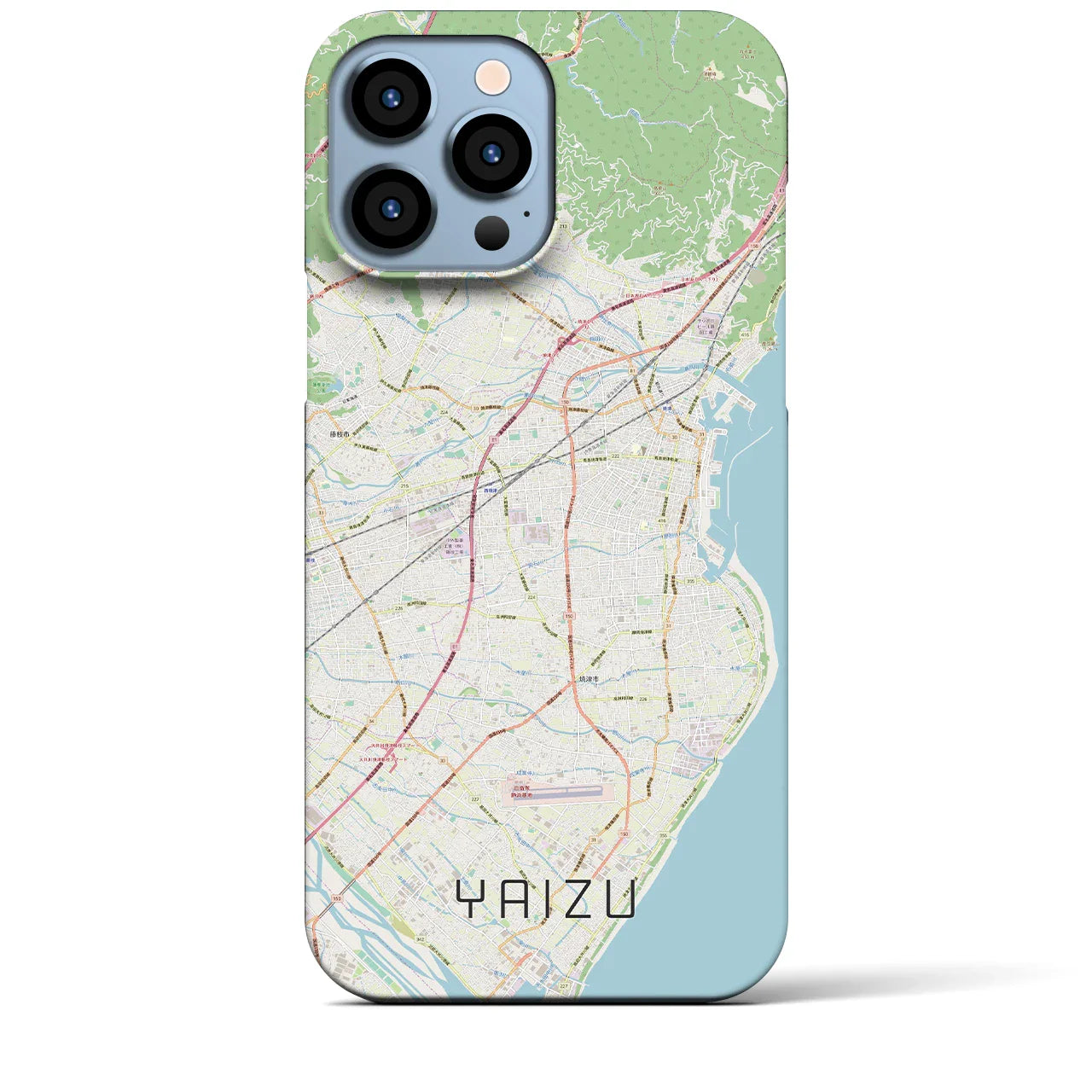 【焼津(静岡県)】地図柄iPhoneケース(バックカバータイプ)