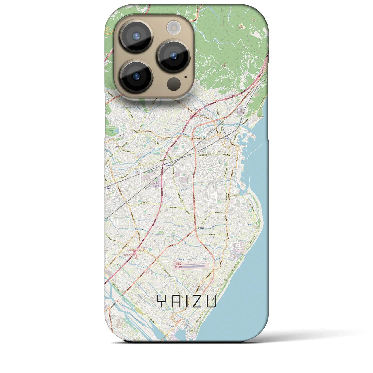 【焼津(静岡県)】地図柄iPhoneケース(バックカバータイプ)
