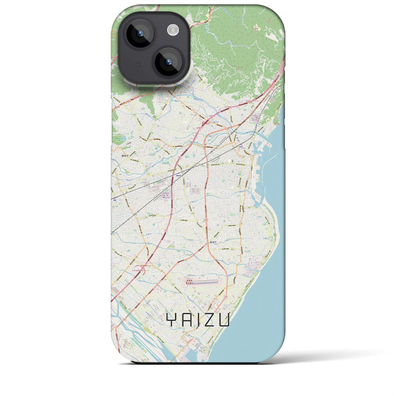 【焼津(静岡県)】地図柄iPhoneケース(バックカバータイプ)