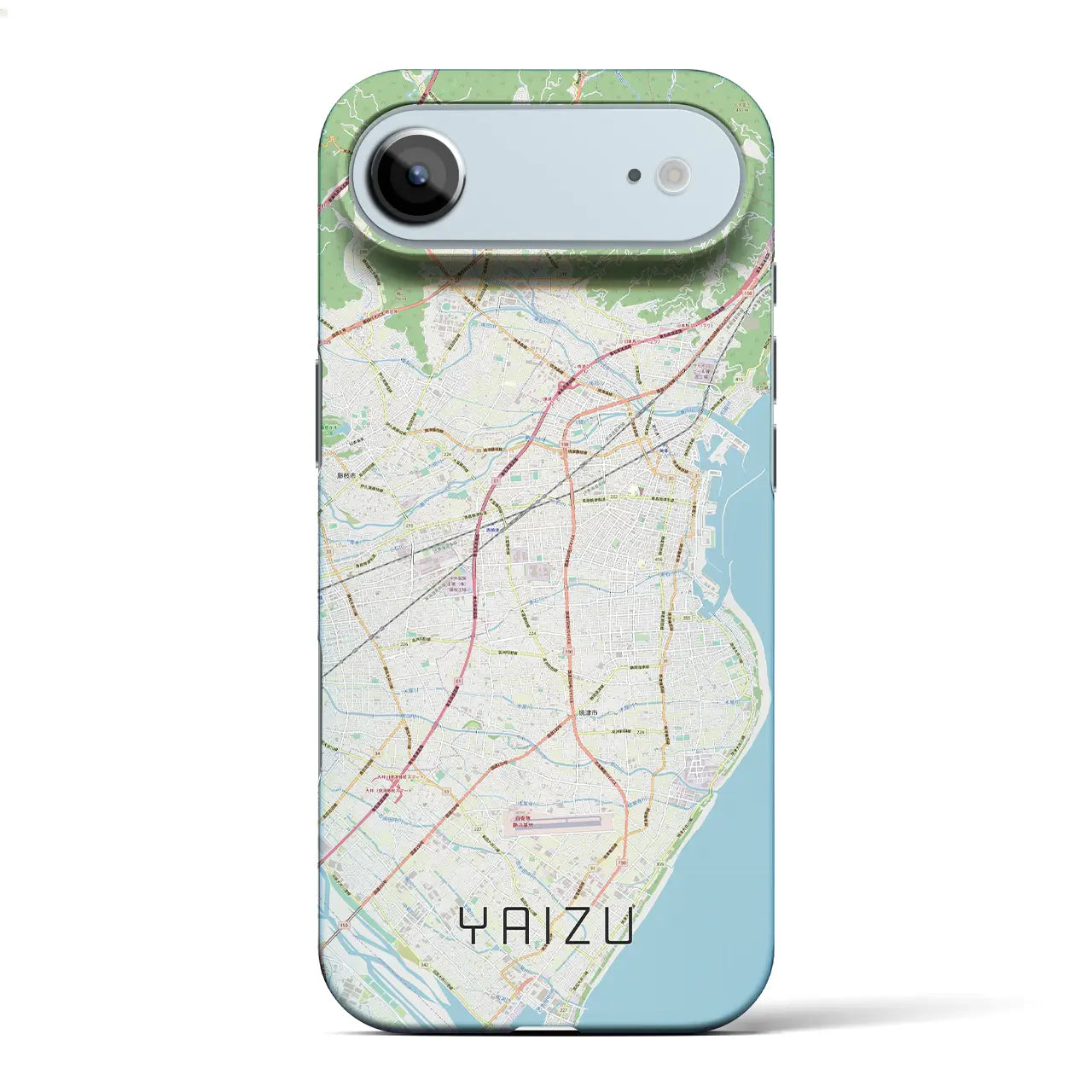 【焼津(静岡県)】地図柄iPhoneケース(バックカバータイプ)