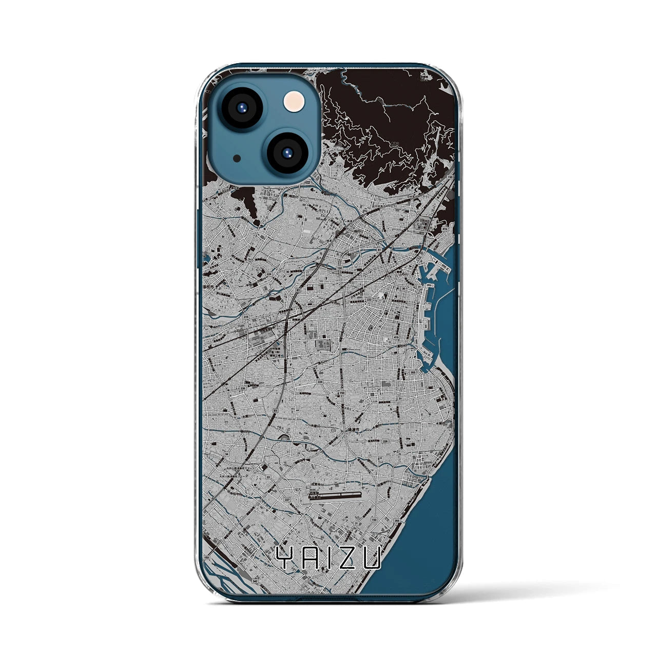 【焼津(静岡県)】地図柄iPhoneケース(クリアタイプ)