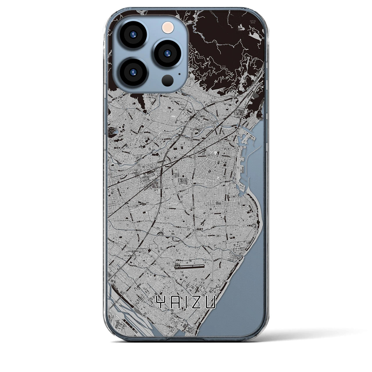 【焼津(静岡県)】地図柄iPhoneケース(クリアタイプ)