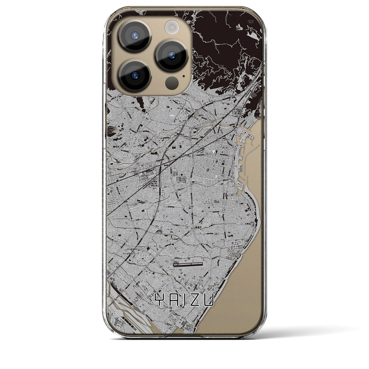 【焼津(静岡県)】地図柄iPhoneケース(クリアタイプ)