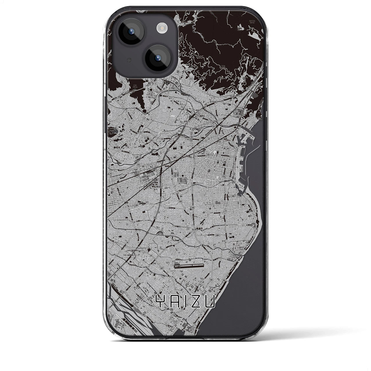 【焼津(静岡県)】地図柄iPhoneケース(クリアタイプ)