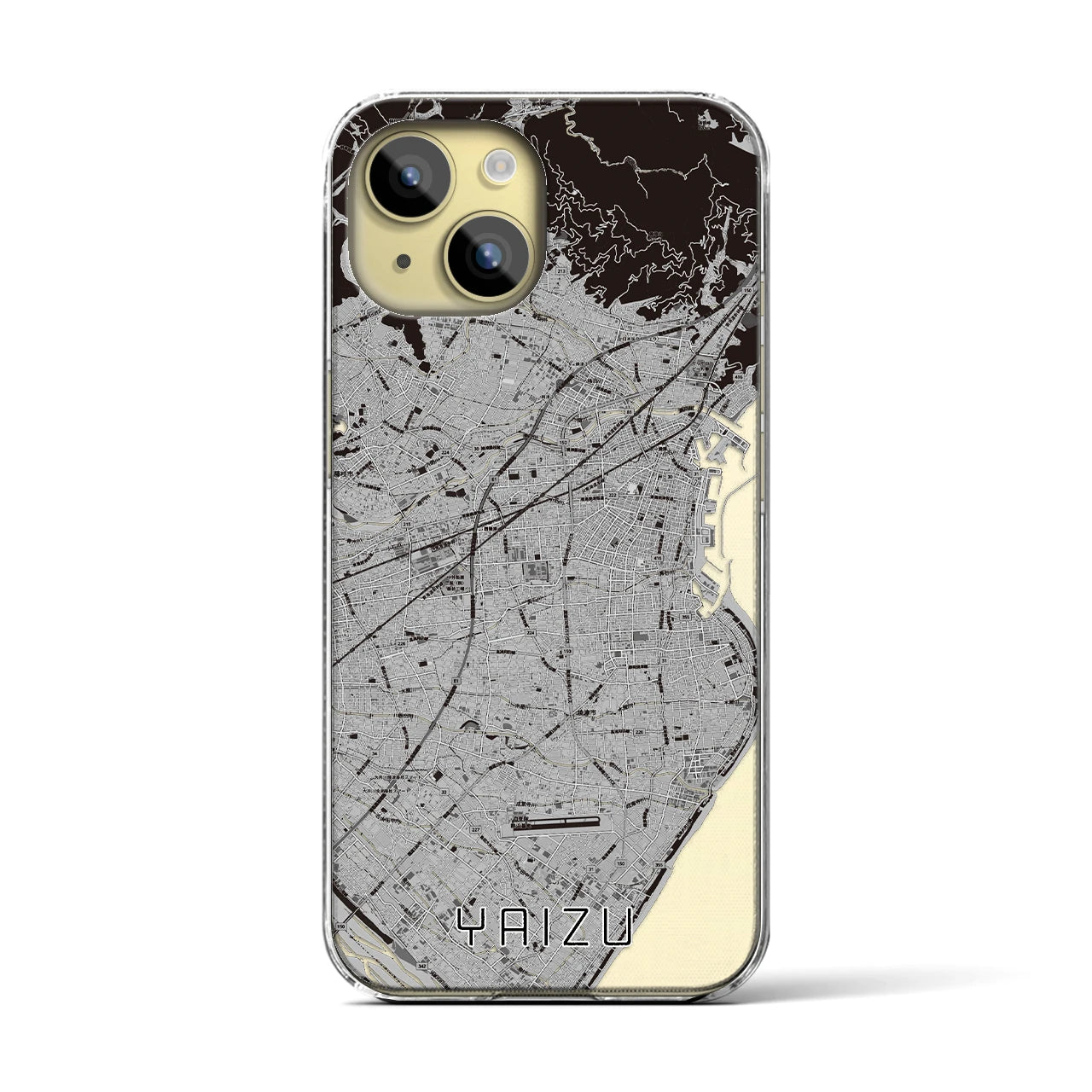 【焼津(静岡県)】地図柄iPhoneケース(クリアタイプ)