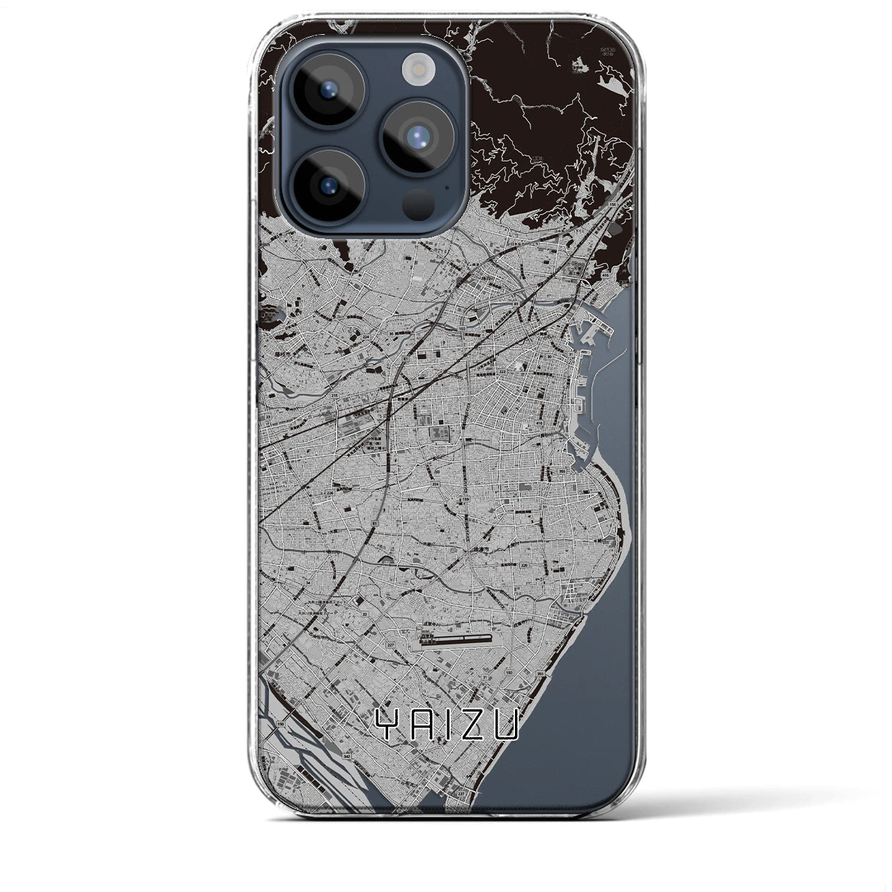 【焼津(静岡県)】地図柄iPhoneケース(クリアタイプ)