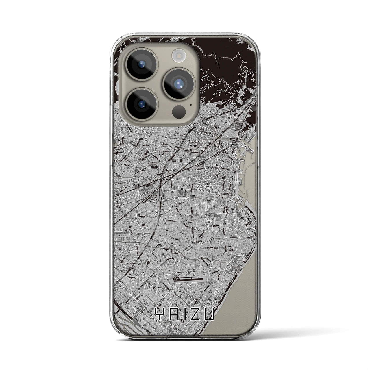 【焼津(静岡県)】地図柄iPhoneケース(クリアタイプ)