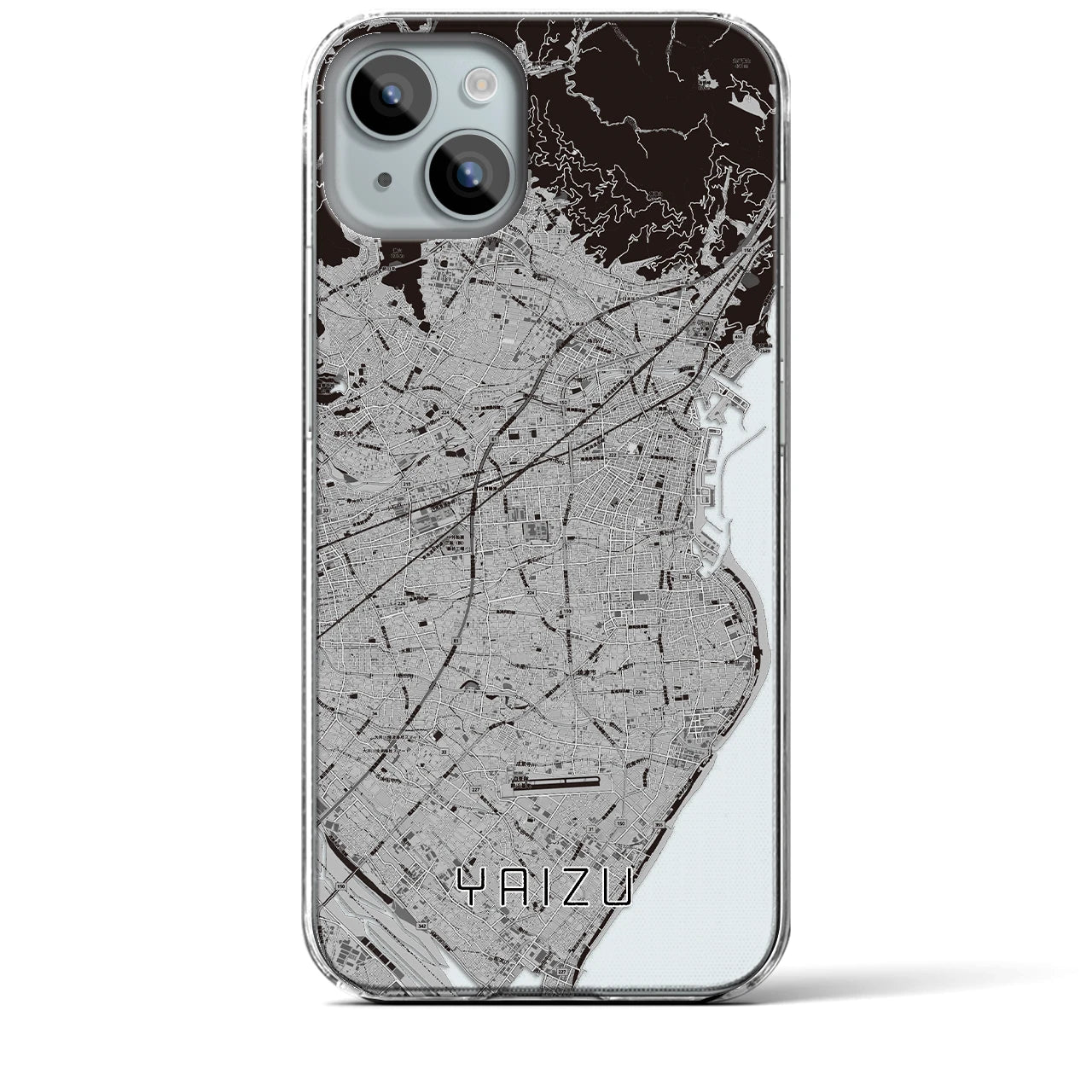 【焼津(静岡県)】地図柄iPhoneケース(クリアタイプ)