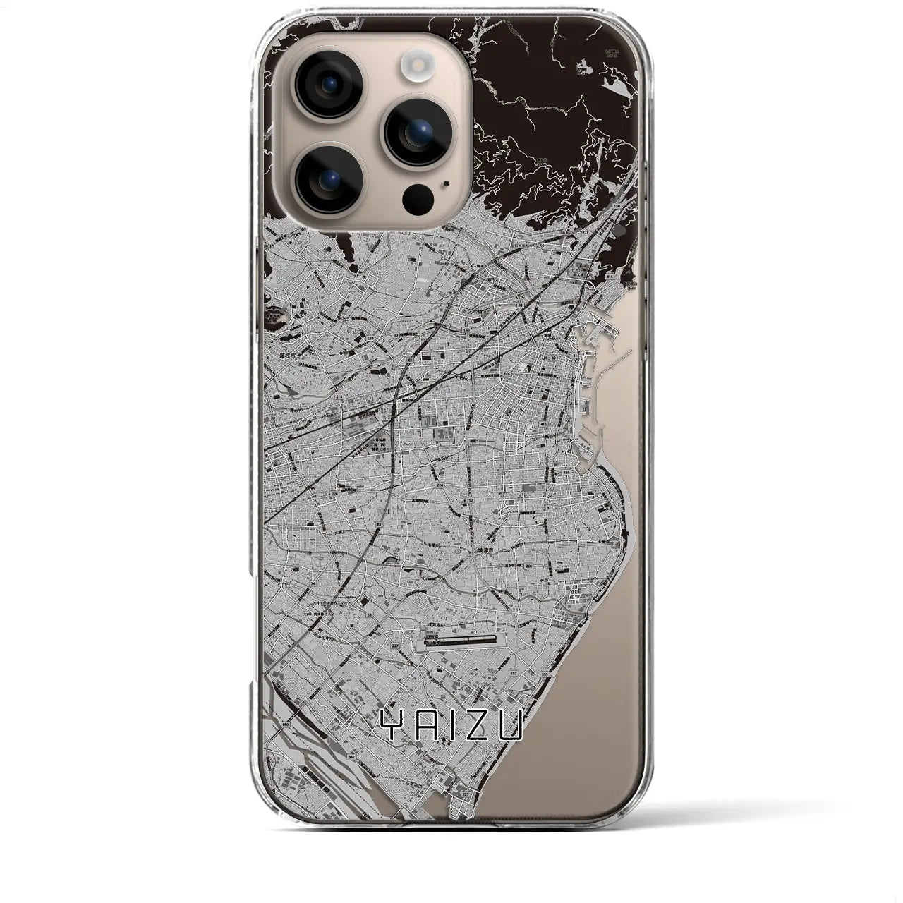 【焼津(静岡県)】地図柄iPhoneケース(クリアタイプ)