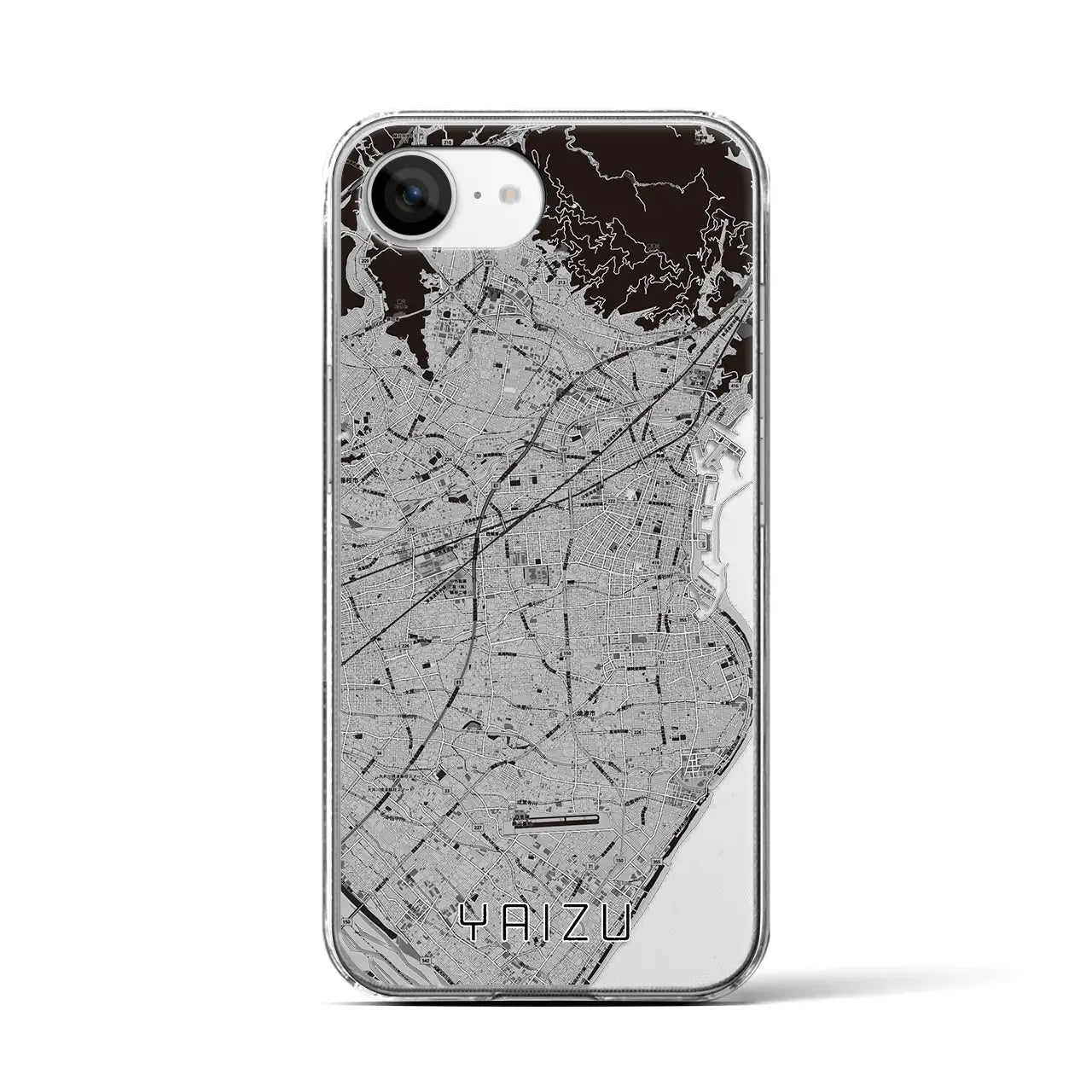 【焼津(静岡県)】地図柄iPhoneケース(クリアタイプ)