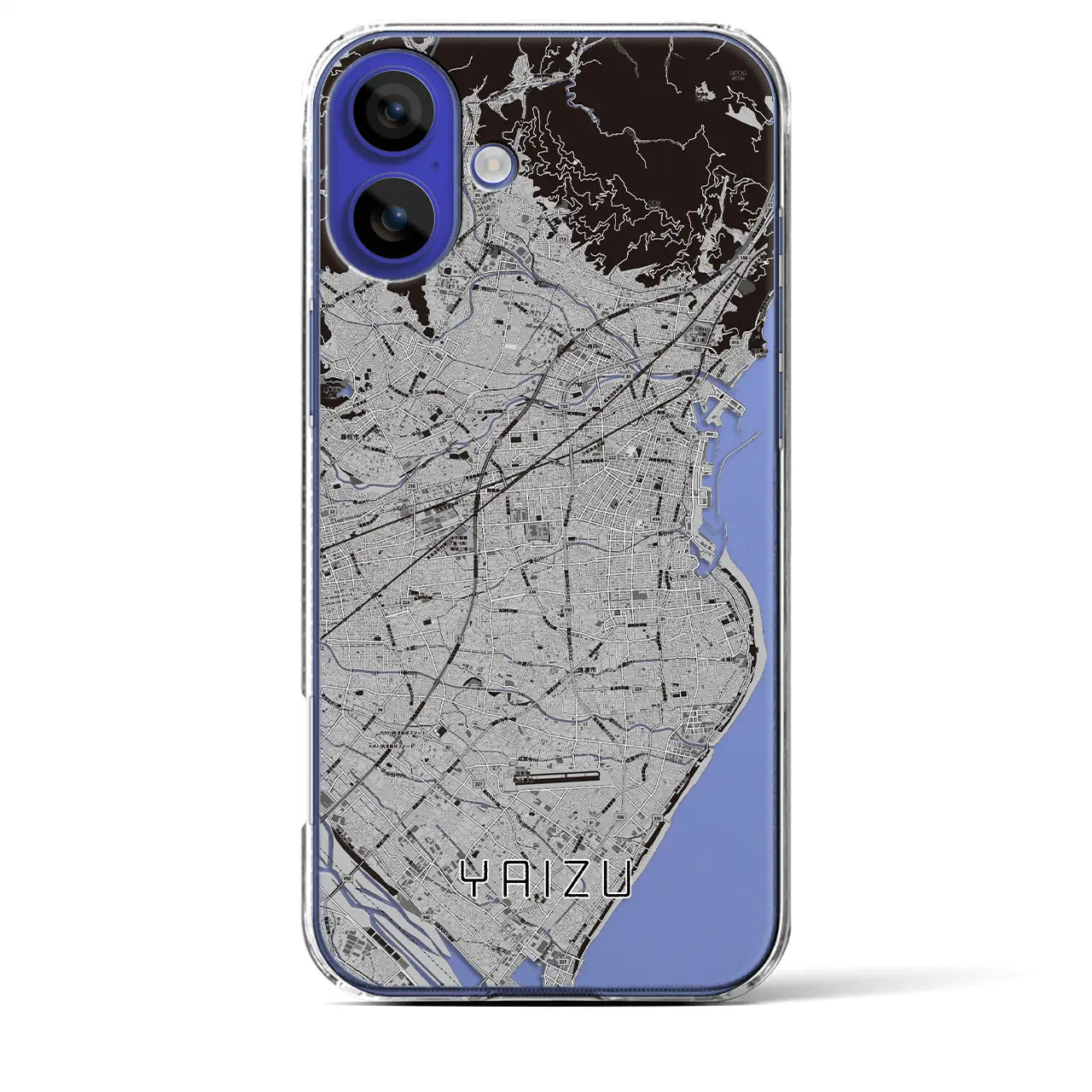 【焼津(静岡県)】地図柄iPhoneケース(クリアタイプ)