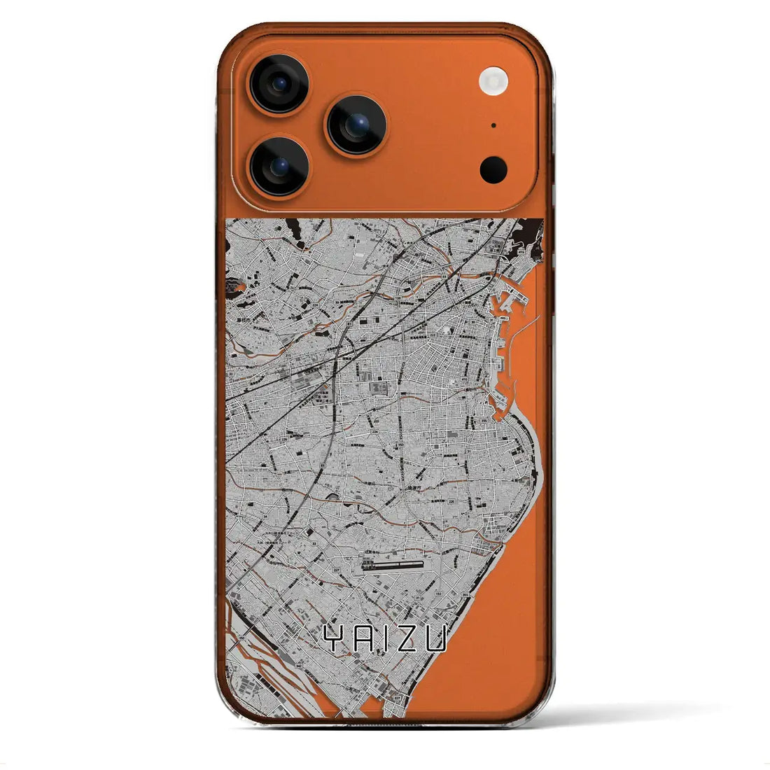 【焼津(静岡県)】地図柄iPhoneケース(クリアタイプ)