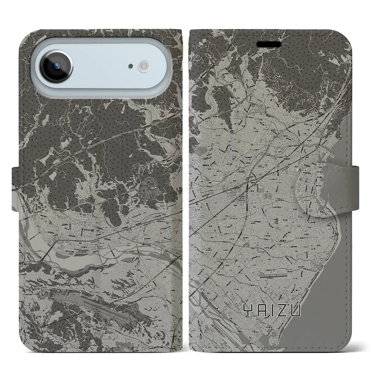 【焼津(静岡県)】地図柄iPhoneケース(手帳タイプ)