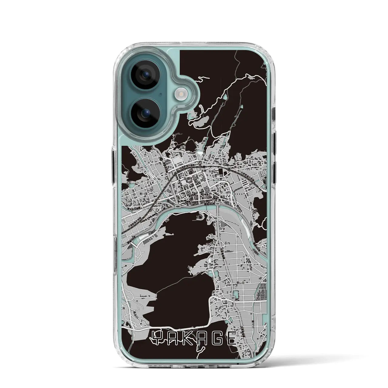 【矢掛(岡山県)】地図柄iPhoneケース(MagSafeタイプ)