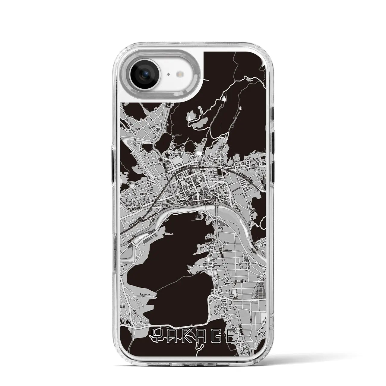 【矢掛(岡山県)】地図柄iPhoneケース(MagSafeタイプ)