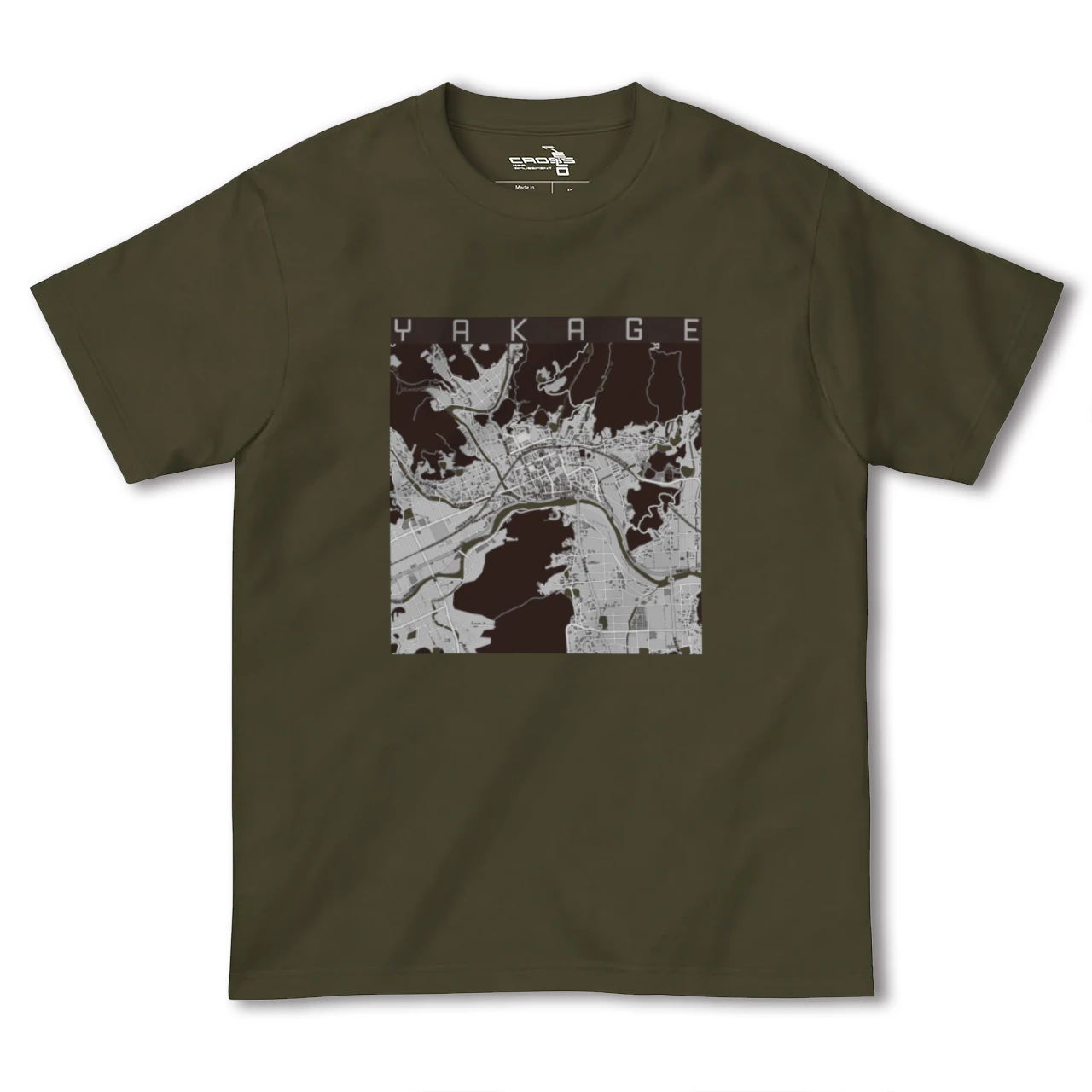 【矢掛(岡山県)】地図柄ヘビーウェイトTシャツ