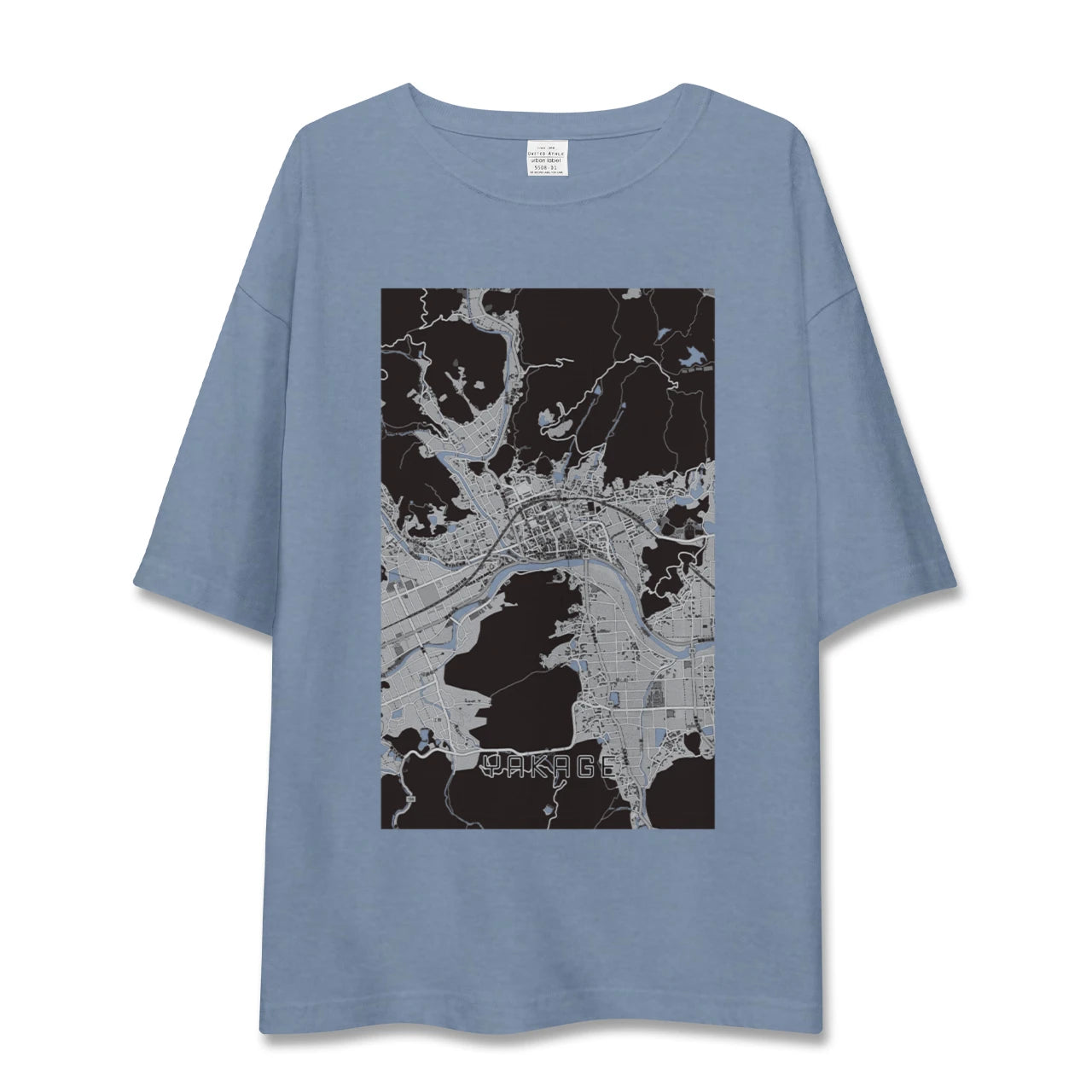 【矢掛(岡山県)】地図柄ビッグシルエットTシャツ