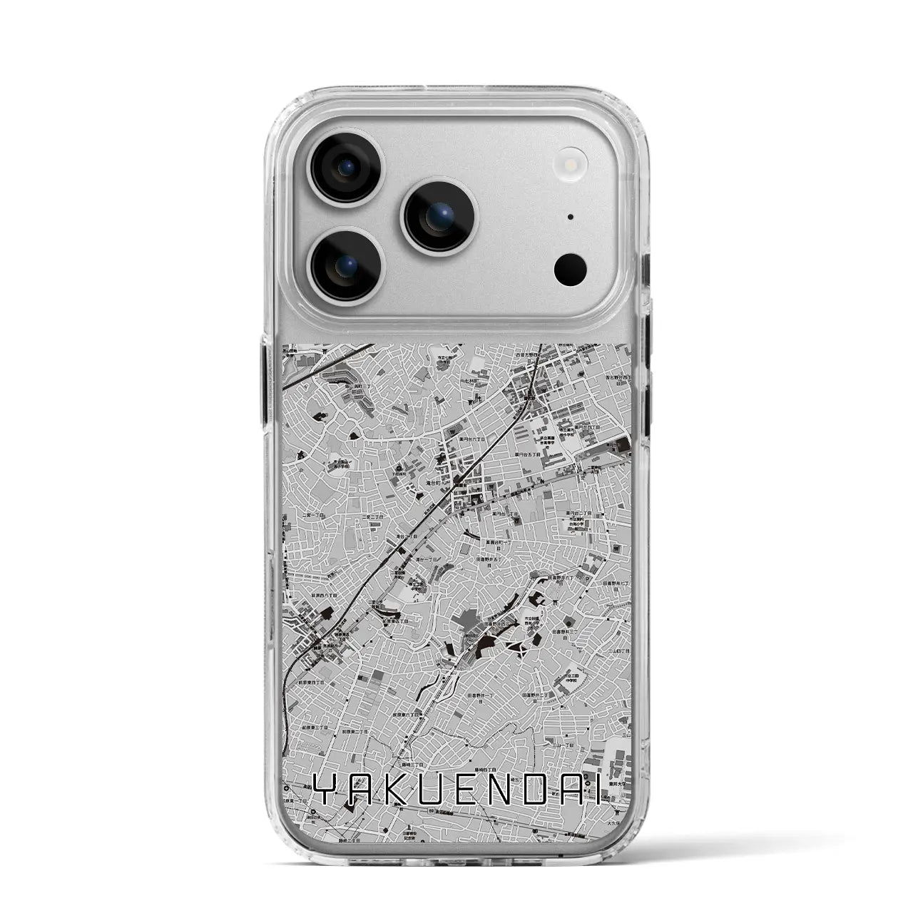 【薬園台(千葉県)】地図柄iPhoneケース(MagSafeタイプ)