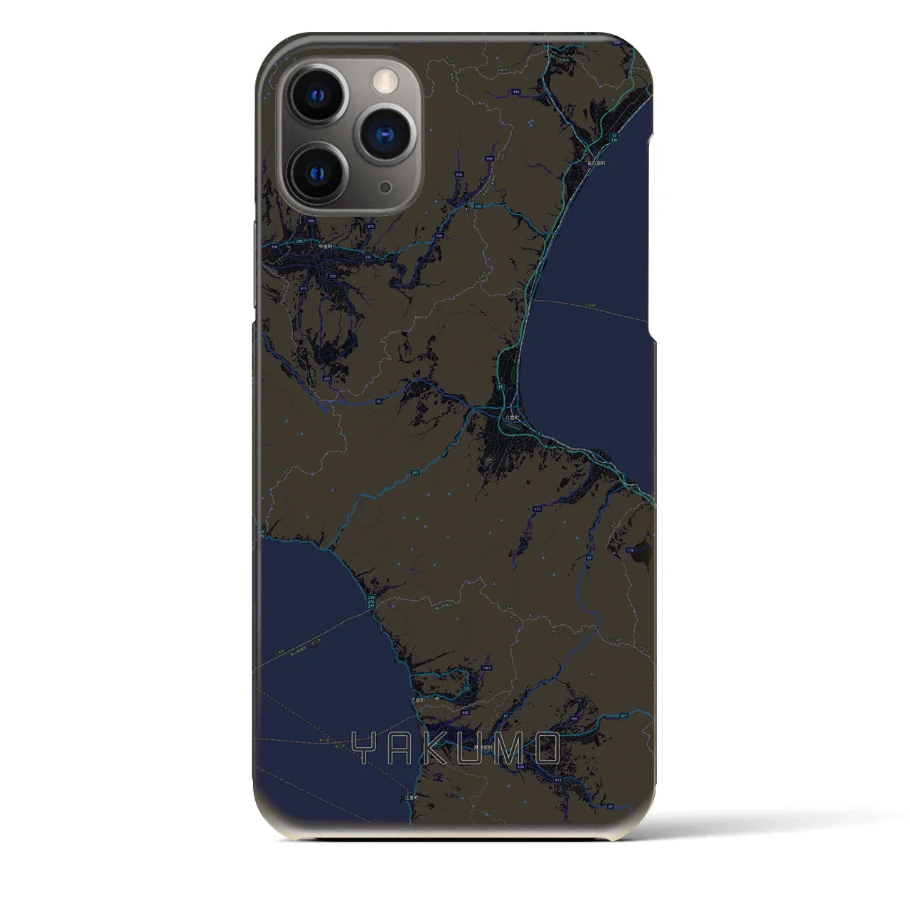 【八雲(北海道)】地図柄iPhoneケース(バックカバータイプ)