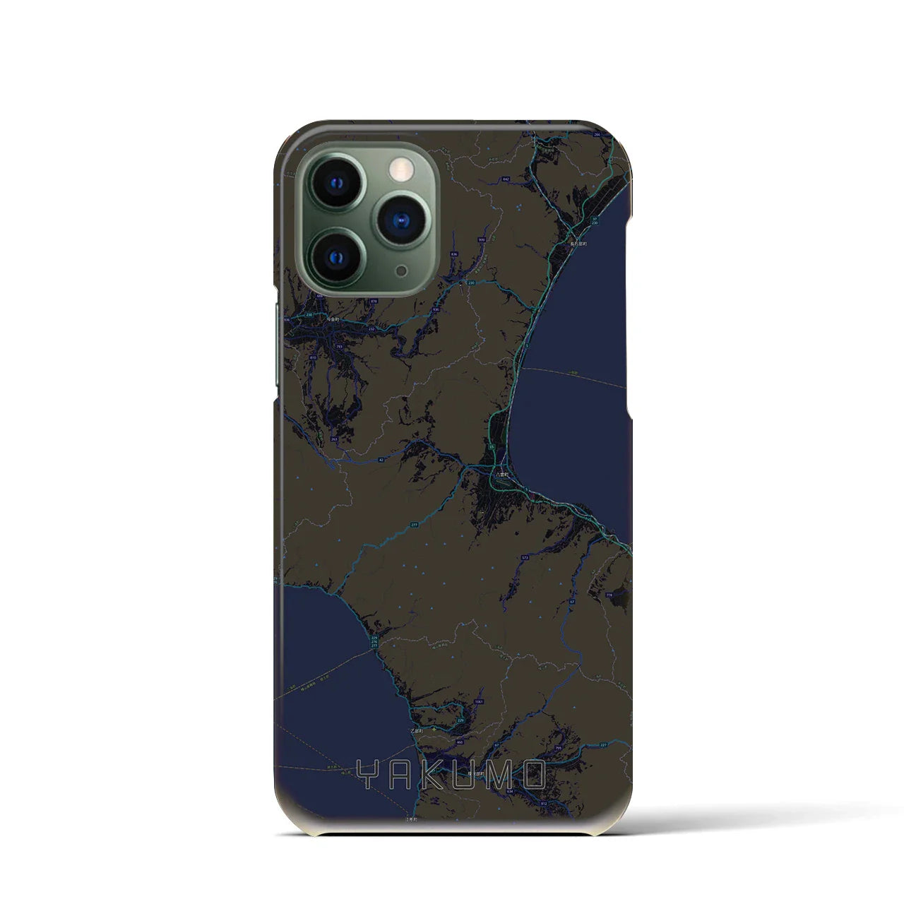 【八雲(北海道)】地図柄iPhoneケース(バックカバータイプ)