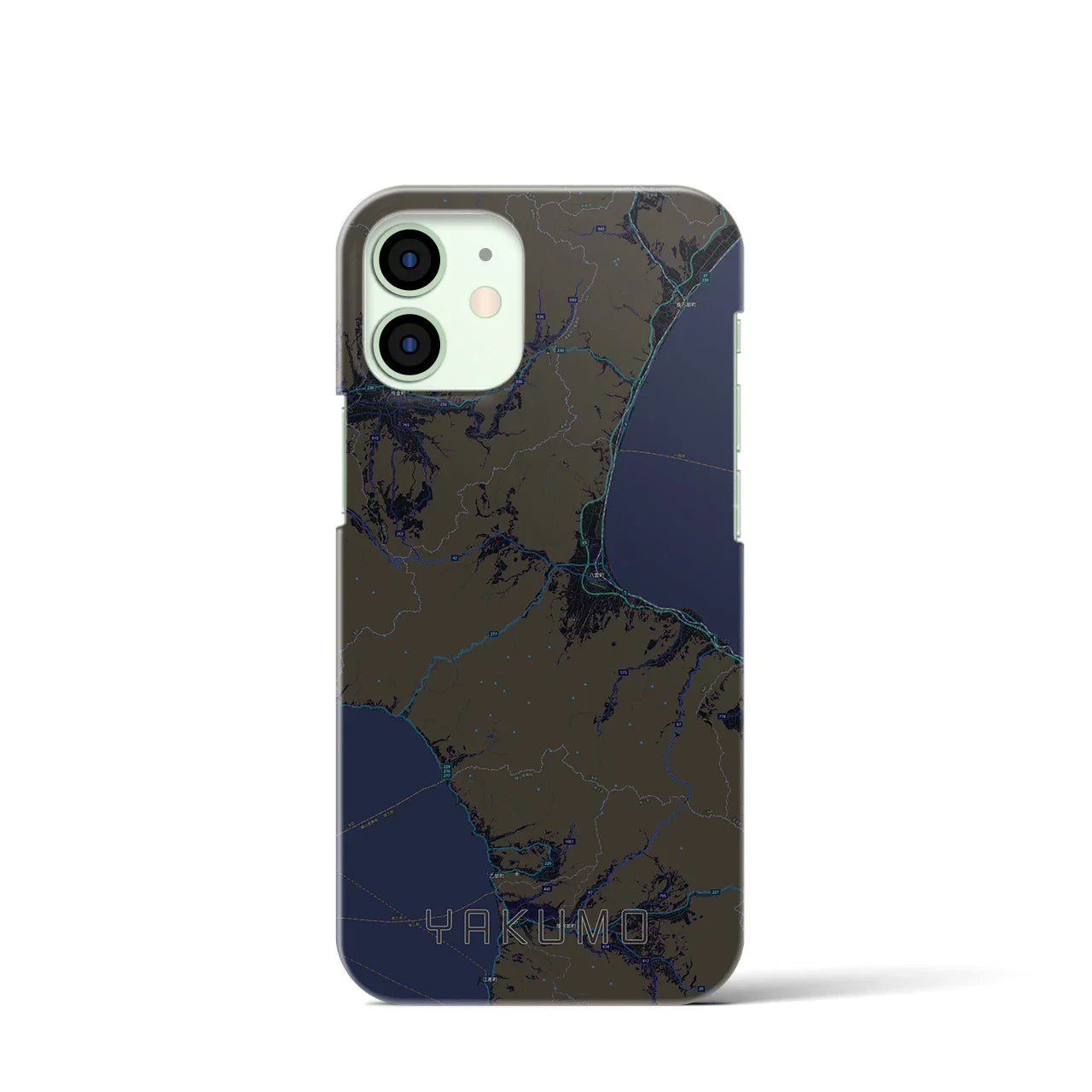 【八雲(北海道)】地図柄iPhoneケース(バックカバータイプ)