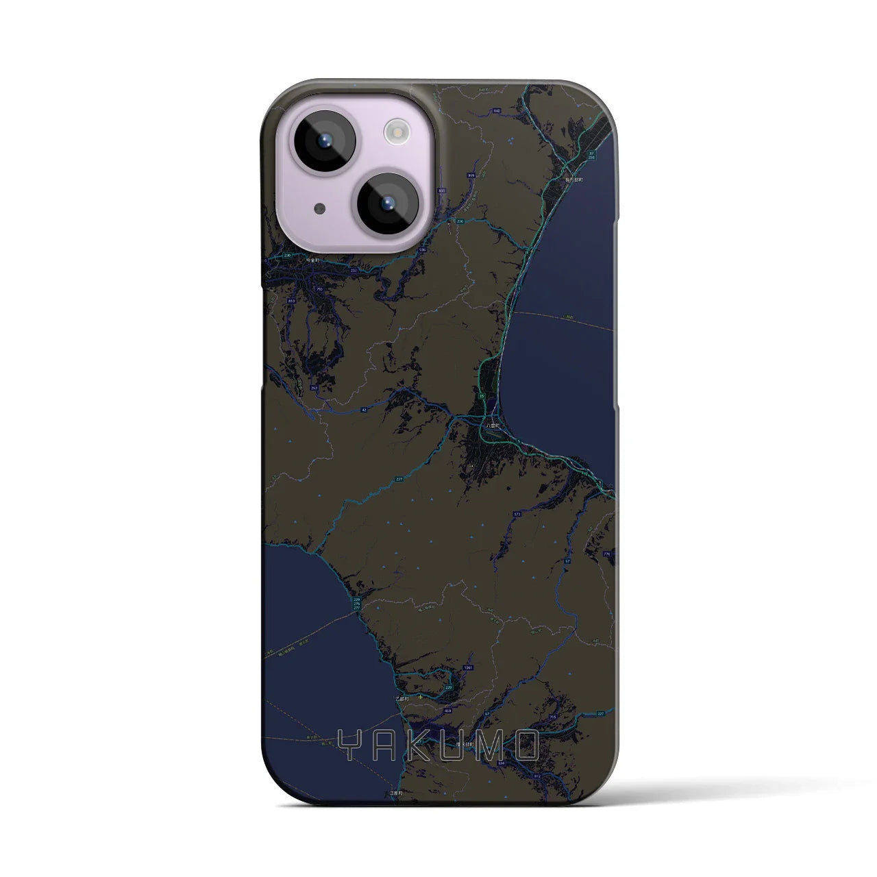 【八雲(北海道)】地図柄iPhoneケース(バックカバータイプ)