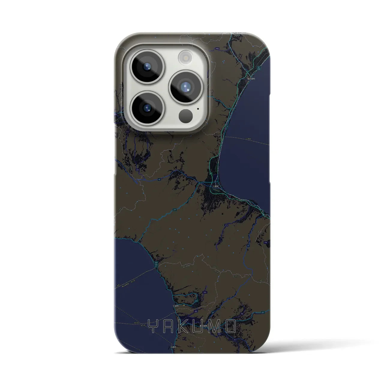 【八雲(北海道)】地図柄iPhoneケース(バックカバータイプ)