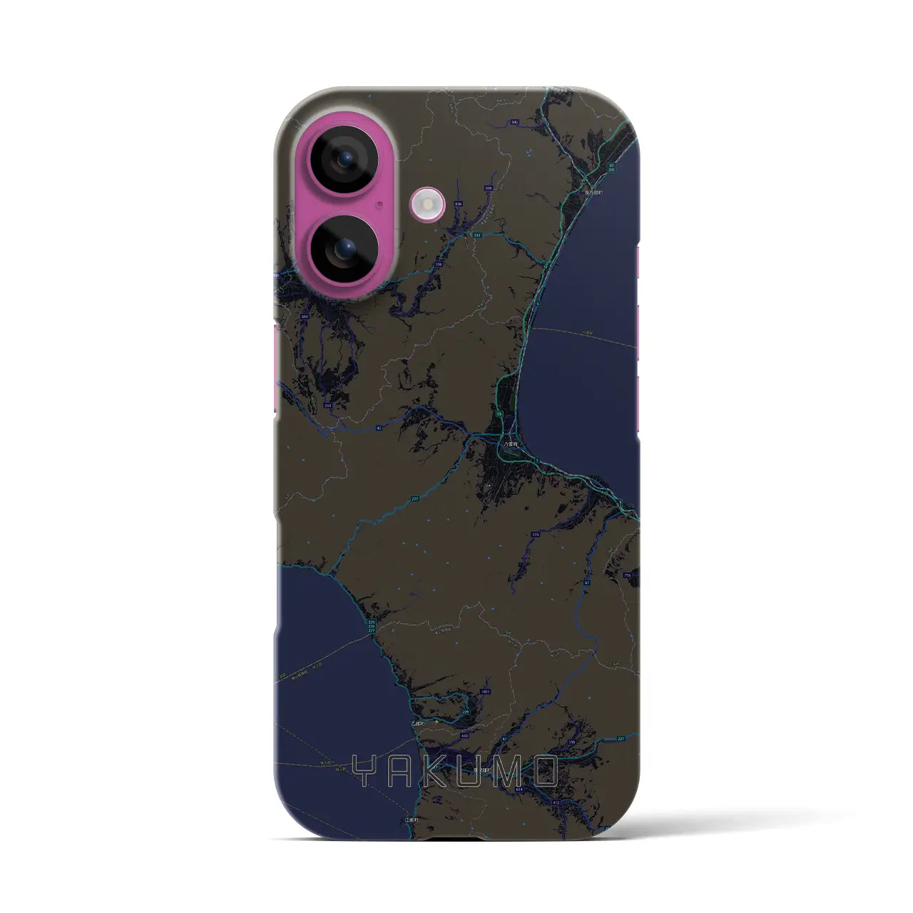 【八雲(北海道)】地図柄iPhoneケース(バックカバータイプ)