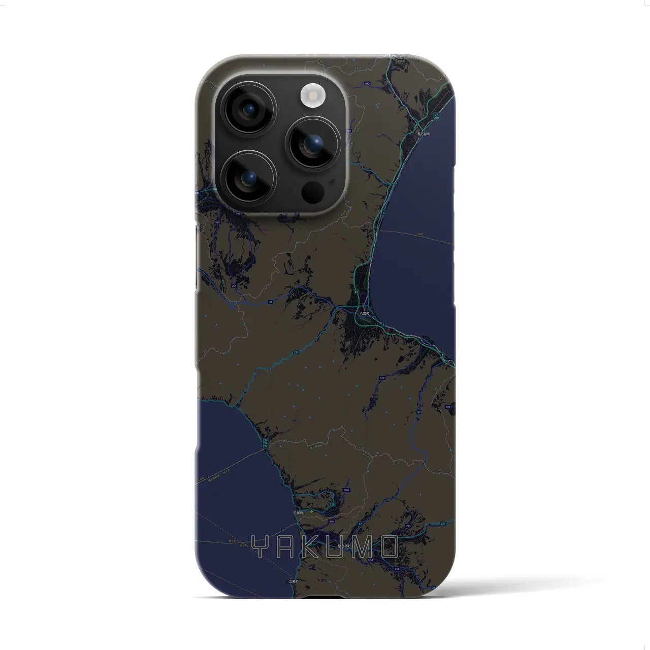 【八雲(北海道)】地図柄iPhoneケース(バックカバータイプ)