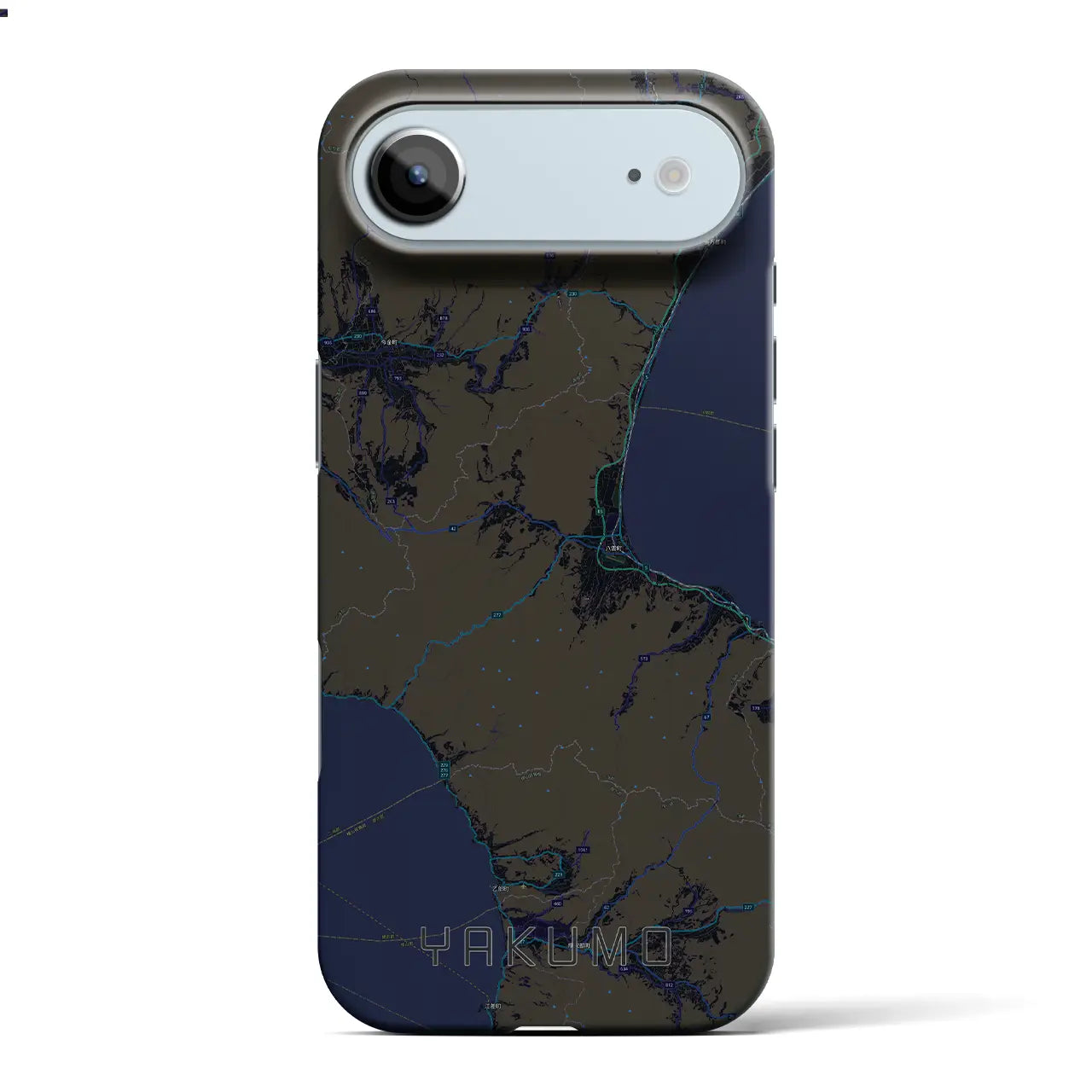 【八雲(北海道)】地図柄iPhoneケース(バックカバータイプ)