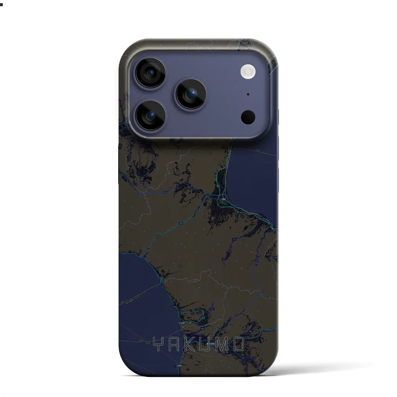 【八雲(北海道)】地図柄iPhoneケース(バックカバータイプ)